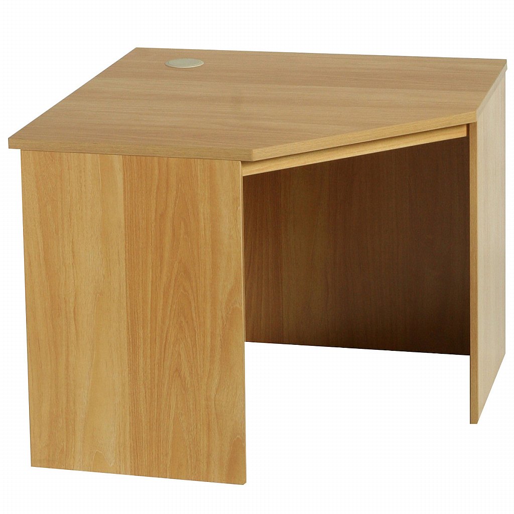 R Whites Warm Oak Corner Desk