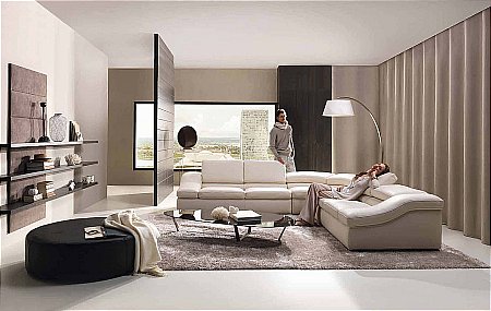 Natuzzi - Wave Settee. Click for a larger image