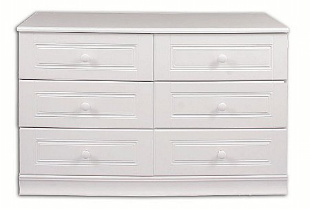 Vale Furnishers - Regatta Six Drawer Wide Chest. Click for larger image.