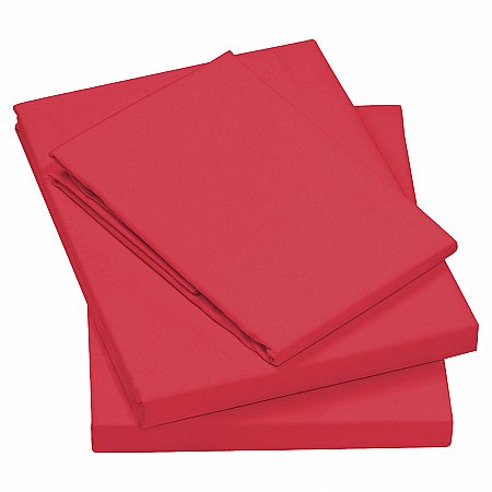 First Avenue - Plain Dye Cerise Bed Linen. Click for larger image.