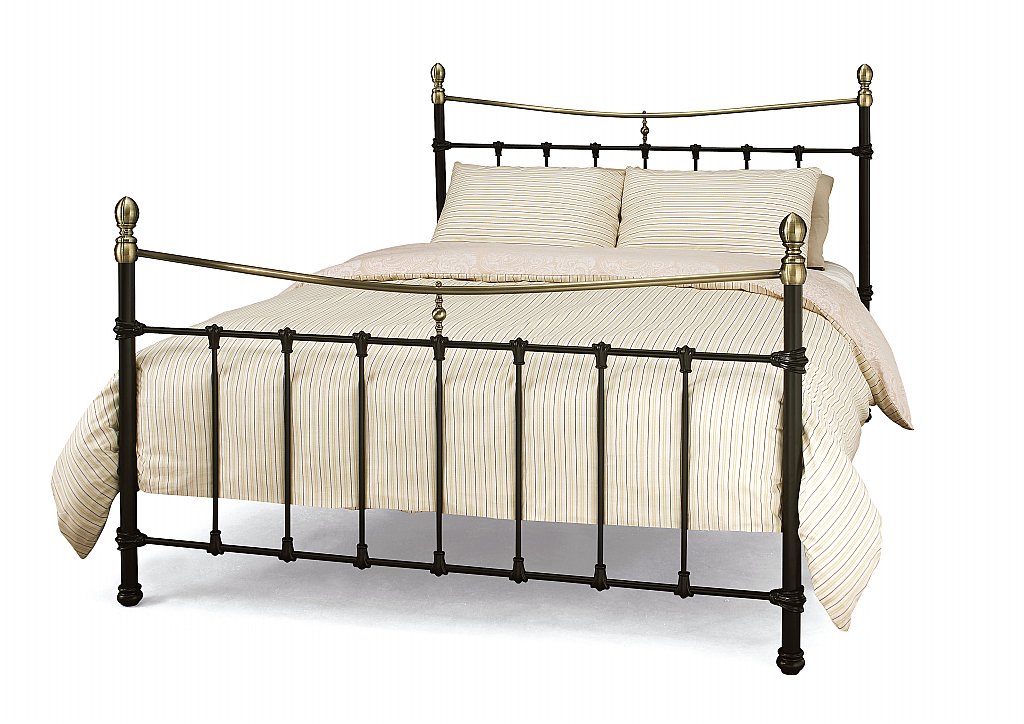 Serene - Edwardian II Bedstead in Black with Antique Bronze Serene - Edwardian II Bedstead in Black with Antique Bronze