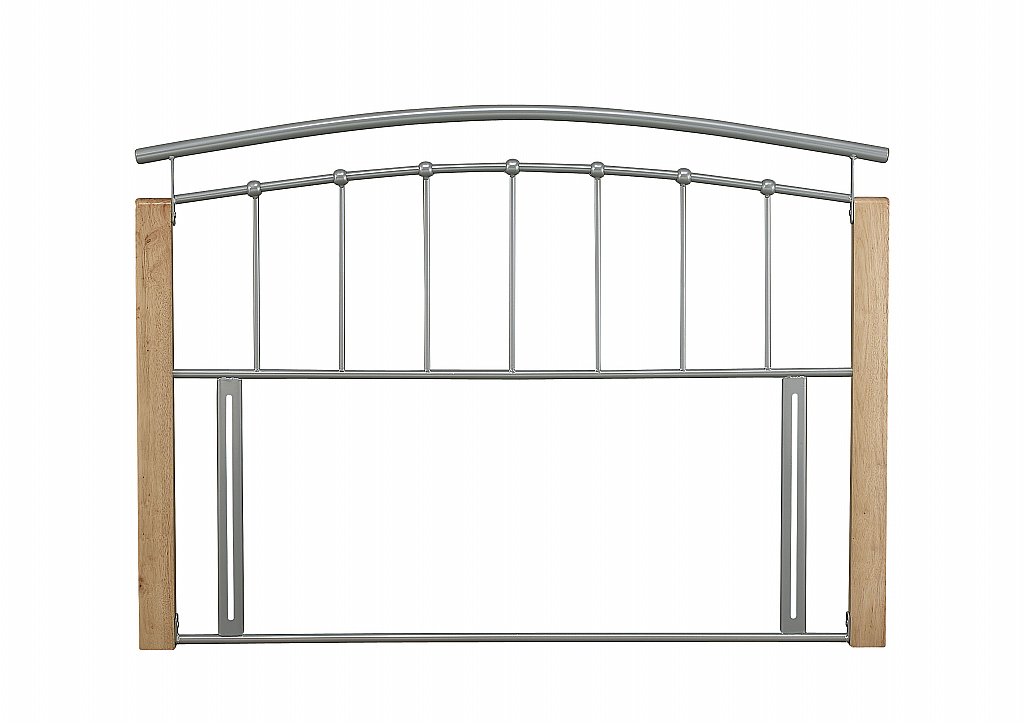 Serene - Tetras Headboard in Silver and Beech Serene - Tetras Headboard in Silver and Beech