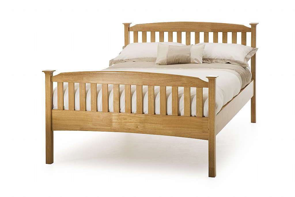Serene - Eleanor High Foot Bedstead in Honey Oak Serene - Eleanor High Foot Bedstead in Honey Oak