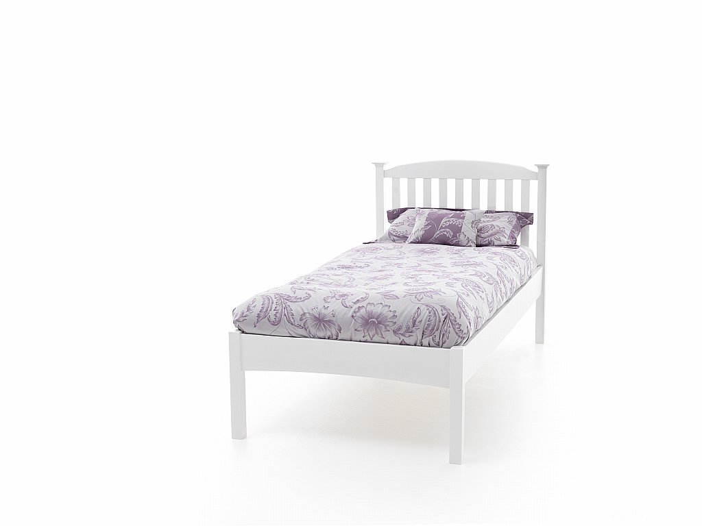 Serene - Eleanor Single Low Foot Bedstead in Opal White Serene - Eleanor Single Low Foot Bedstead in Opal White