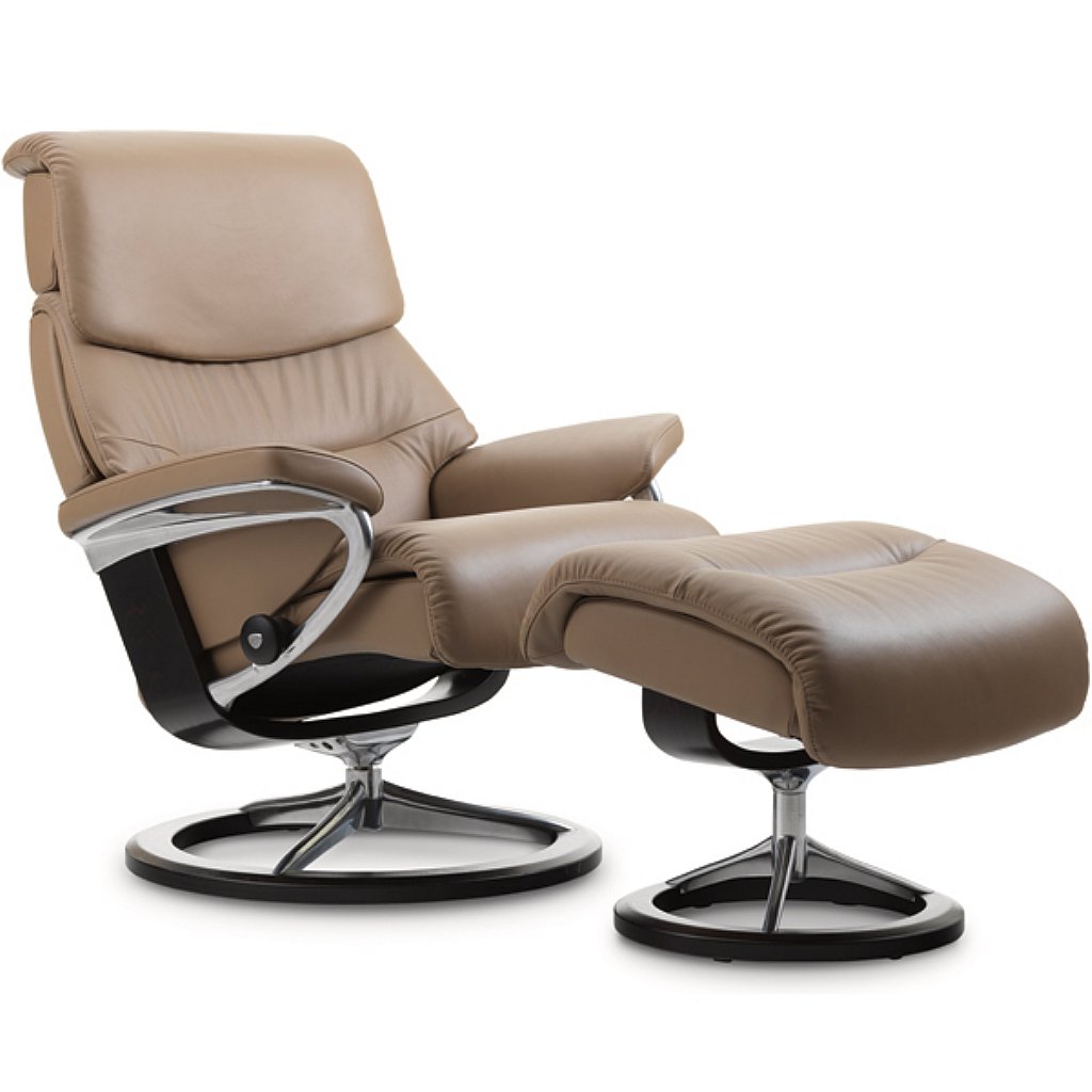 Stressless - Capri Leather Recliner with Signature Base Stressless - Capri Leather Recliner with Signature Base
