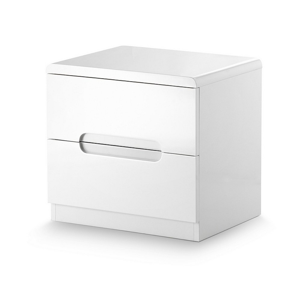 Julian Bowen - Manhattan 2 Drawer Bedside Cabinet Julian Bowen - Manhattan 2 Drawer Bedside Cabinet