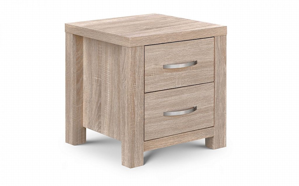 Julian Bowen - Hamilton 2 Drawer Bedside Cabinet Julian Bowen - Hamilton 2 Drawer Bedside Cabinet