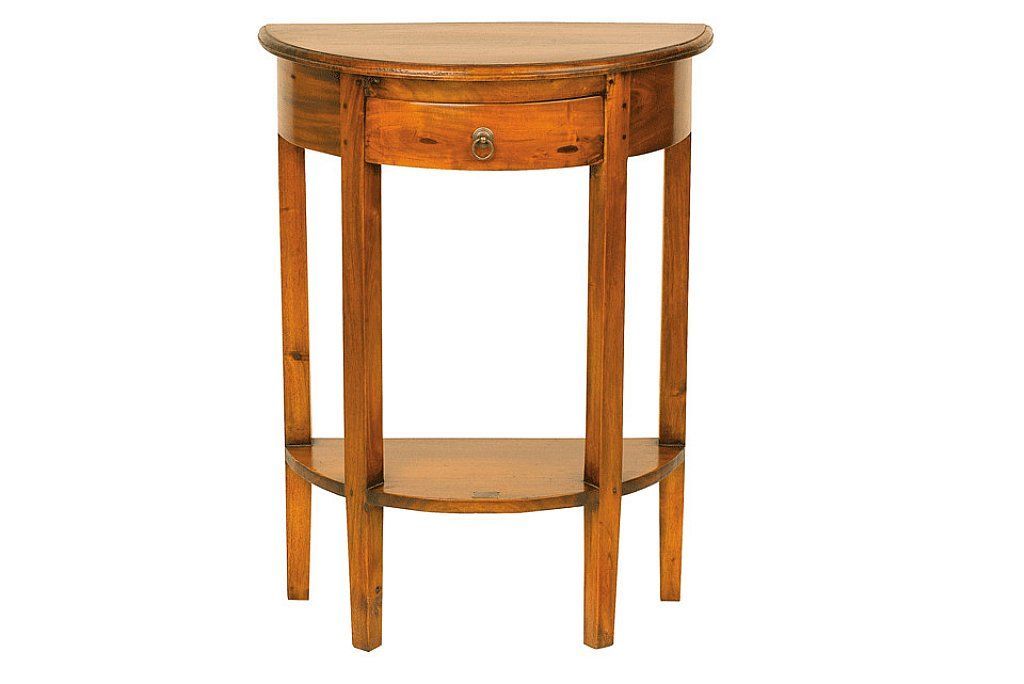 Ancient Mariner - Mahogany Village Half Round Console Table Ancient Mariner - Mahogany Village Half Round Console Table