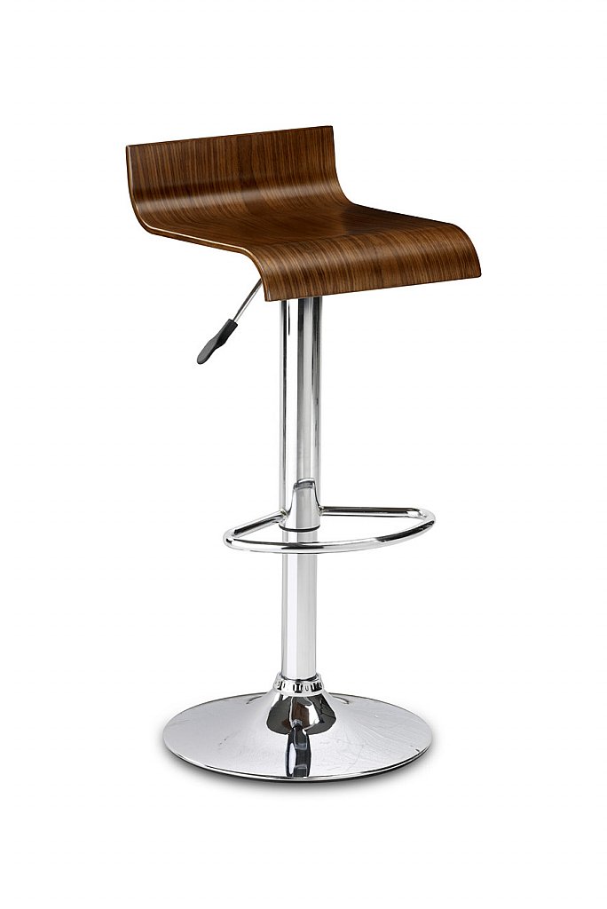 Julian Bowen - Stratos Walnut Bar Stool Julian Bowen - Stratos Walnut Bar Stool