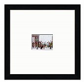  Waiting for the Shops to Open: Framed artwork by Laurence S Lowry<br />Ref: AK01921<br />Size: 44 x 44cm ...click for more