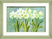 Artko - White Amaryllis Framed Picture