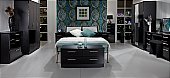 Knightsbridge Bedroom in Black: Available in 55 colour combinations.<br />Choice of 11 gloss -DOOR/DRAWER-  ...click for more