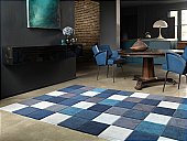 Eden Pixel Blue Rug, from Asiatic Carpets