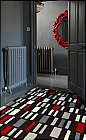 Asiatic Carpets - Harlequin Blocks Black - Grey - Red Rug