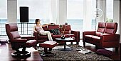 Wave Suite: Sofas in Paloma / Atlantic recliner shown in Paloma Khaki/Wenge.<br>
Legs  ...click for more