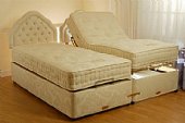  Halcyon Bed: This stunning adjustable bed has 1000 hand nested pocket springs in the mat ...click for more