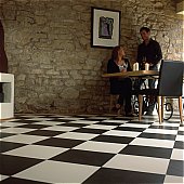 Rhinofloor -  Siena White-Black