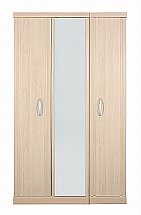 Vale Furnishers - Banbury Three Door Mirrored Wardrobe
