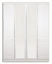 Vale Furnishers - Regatta Four Door Mirrored Wardrobe