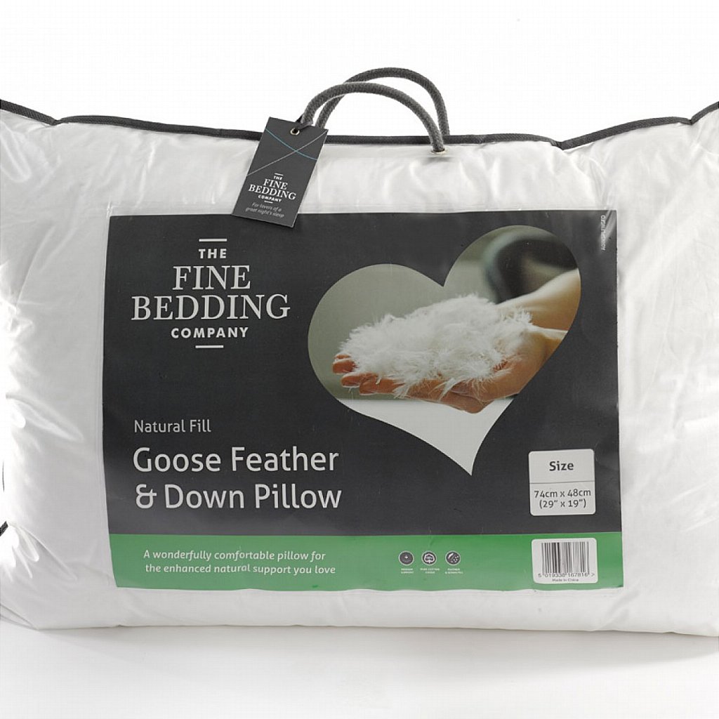 Sanderson goose feather deals and down pillows