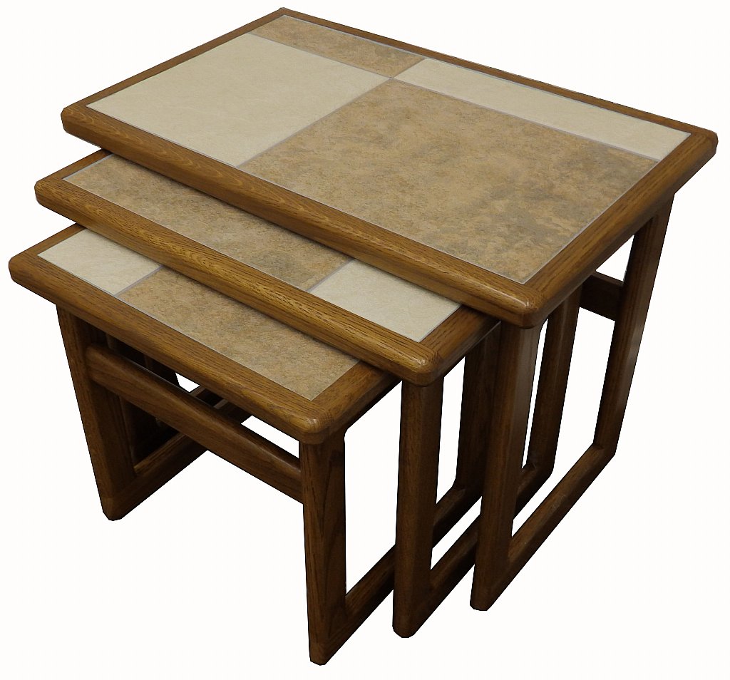 Tiled top nest of tables hotsell