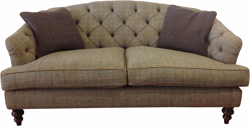 Tetrad Dalmore Harris Tweed - Leather Midi Sofa 
