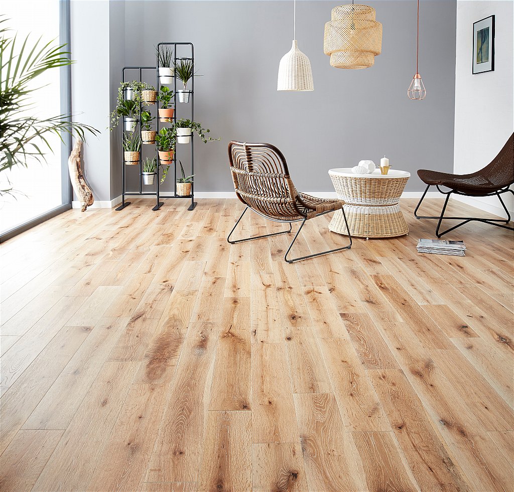 Woodpecker Flooring York - White Washed Oak Solid Wood Flooring