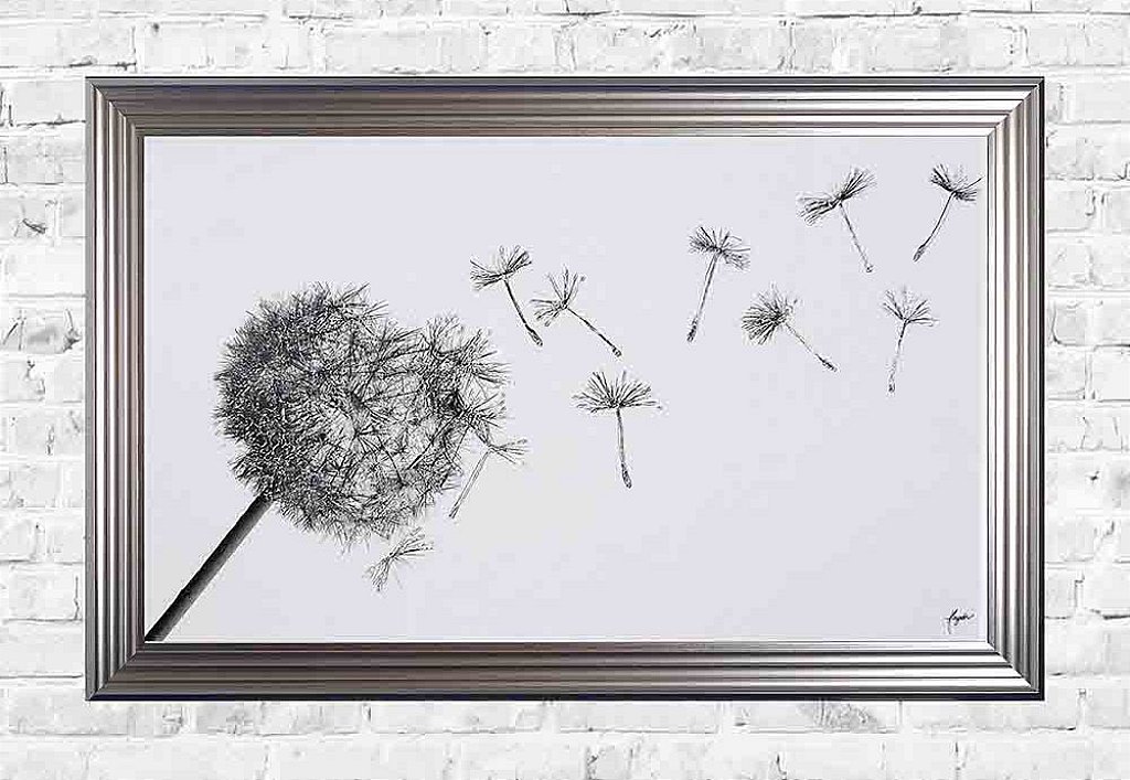 Dandelion Clock Print and Frame