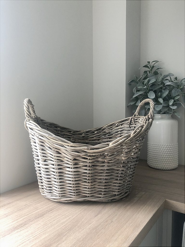 Grey Kubu Oval Laundry Basket SOLD OUT