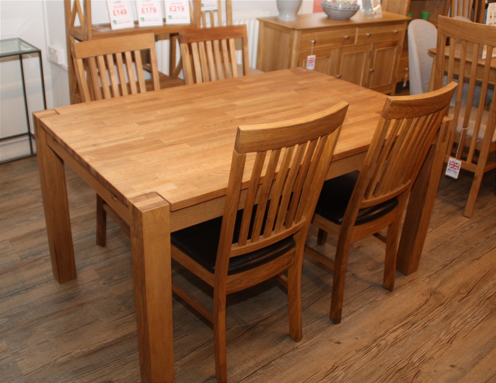 oak kitchen table 4 chair