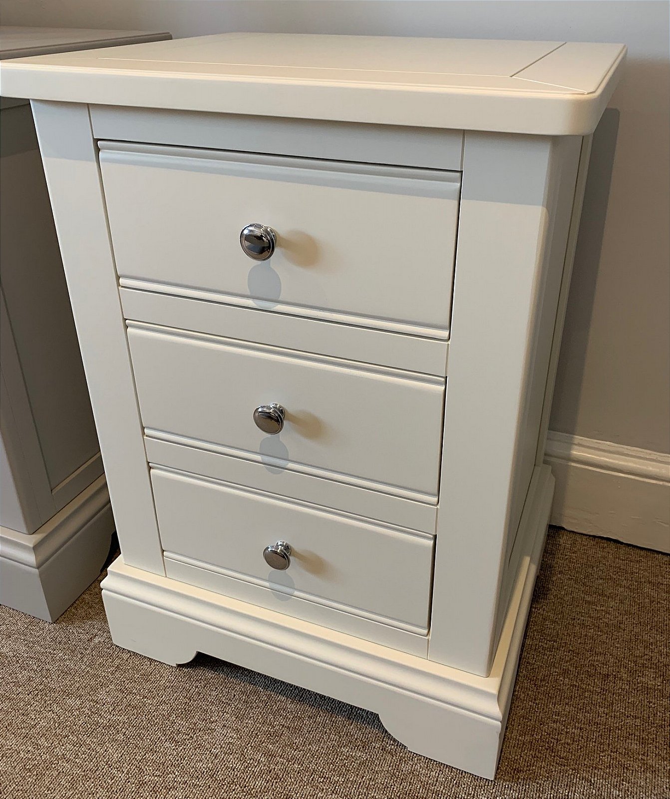 Newlyn 3 Drawer Bedside