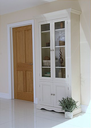 Andrena - Barley Wide Glazed Bookcase
