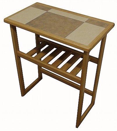 Anbercraft - Mocha Tiled Top Hall Table