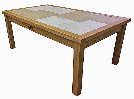 Anbercraft - Oslo Large Coffee Table with Drawer