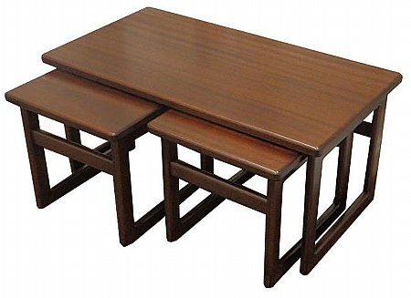 Anbercraft - Solid Top Lounge Nest of Tables