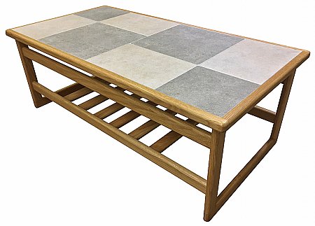 Anbercraft - Slate White Large Coffee Table