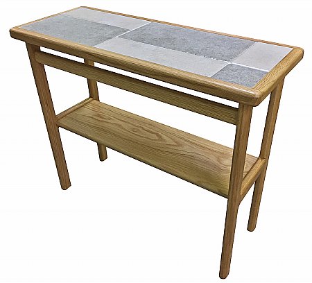 Anbercraft - Slate White Side Table