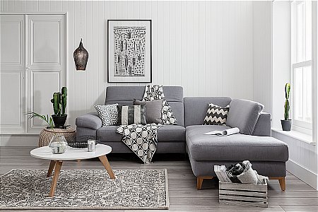 Rom - Cadini Fabric Corner Sofa