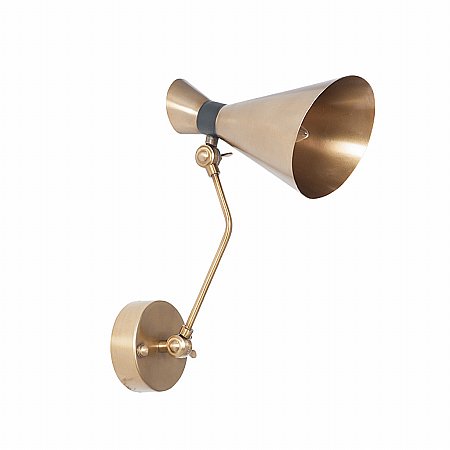 Webb House - Wendell Wall Light in Antique Brass