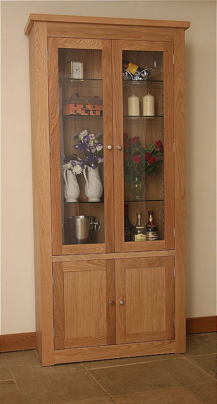 Andrena - Elements Wide Glazed Bookcase