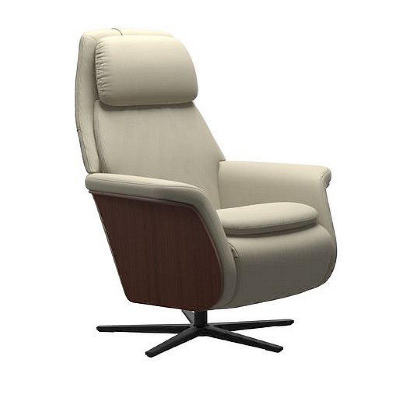 Stressless - Sam with Wood Recliner Chair with Sirius Base