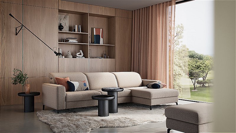 Rom - Fratino Fabric Sofa 