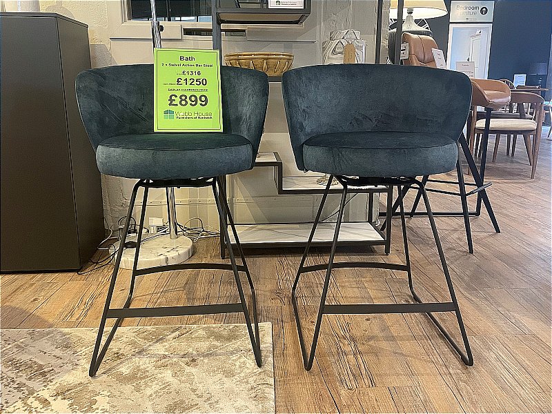 Venjakob - Bath 2 x Swivel Action Bar Stool