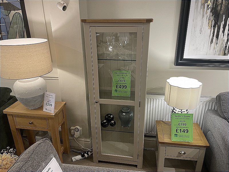 Webb House - Hartford Stone Glazed Display Cabinet