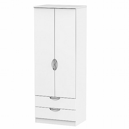 Sturtons - Hamble Tall 2ft 6in 2 Drawer Robe